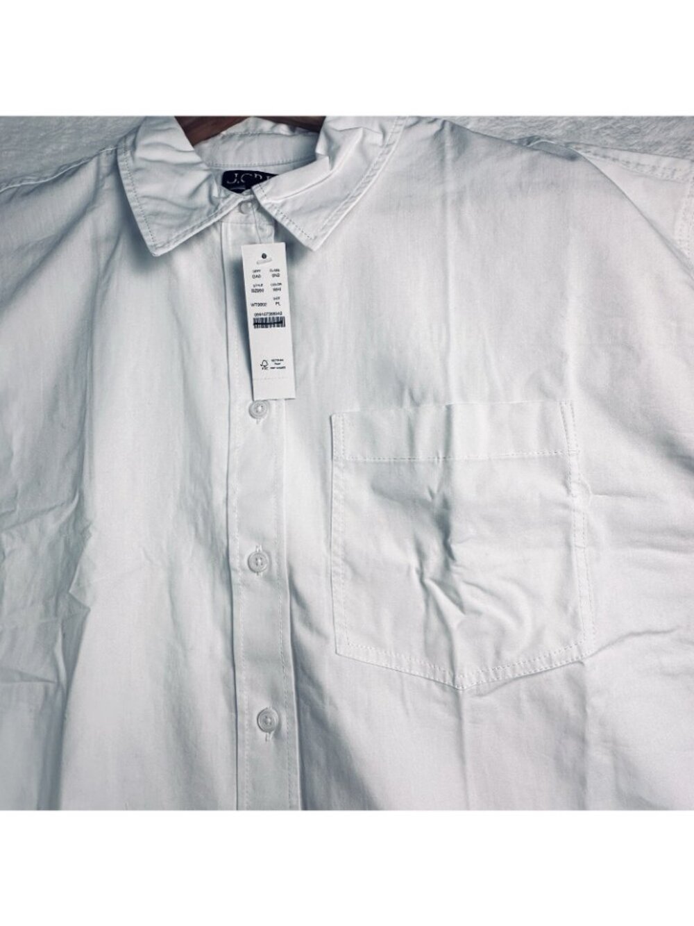 J.Crew Petite Étienne oversized shirt in lightweight Oxford White PL Button Up - Picture 10 of 16